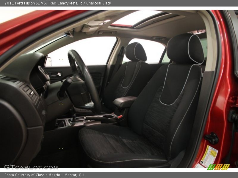 Red Candy Metallic / Charcoal Black 2011 Ford Fusion SE V6