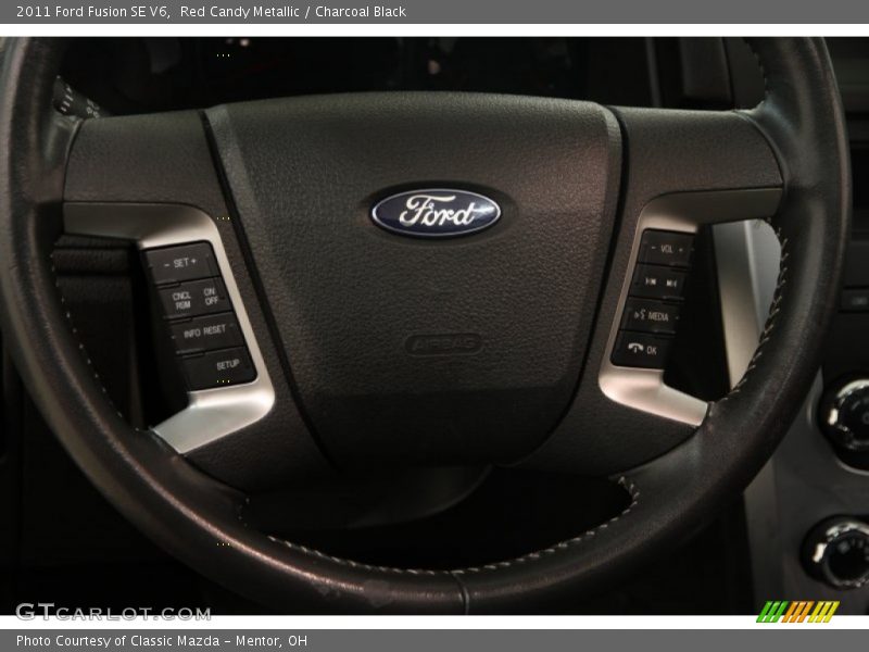 Red Candy Metallic / Charcoal Black 2011 Ford Fusion SE V6