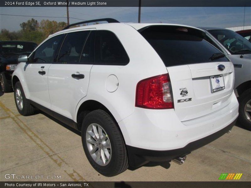 Oxford White / Medium Light Stone 2014 Ford Edge SE