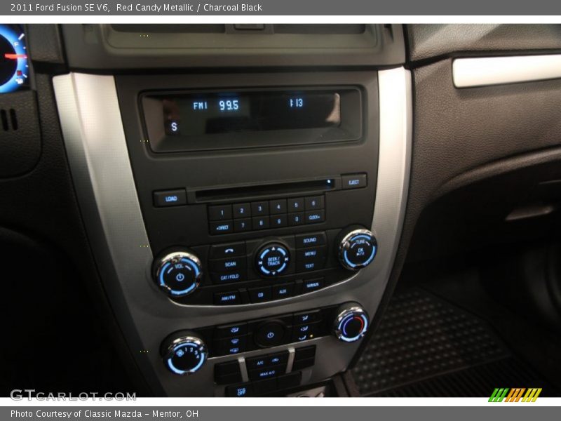 Red Candy Metallic / Charcoal Black 2011 Ford Fusion SE V6