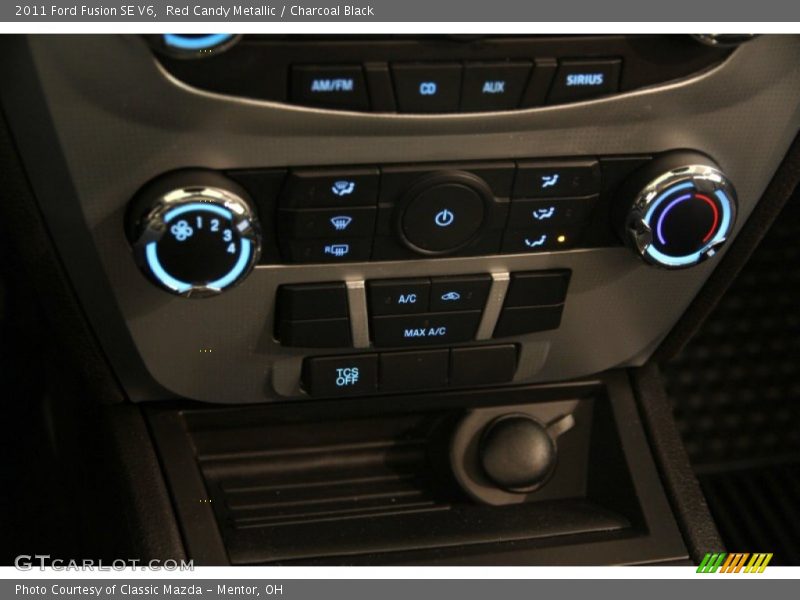 Red Candy Metallic / Charcoal Black 2011 Ford Fusion SE V6