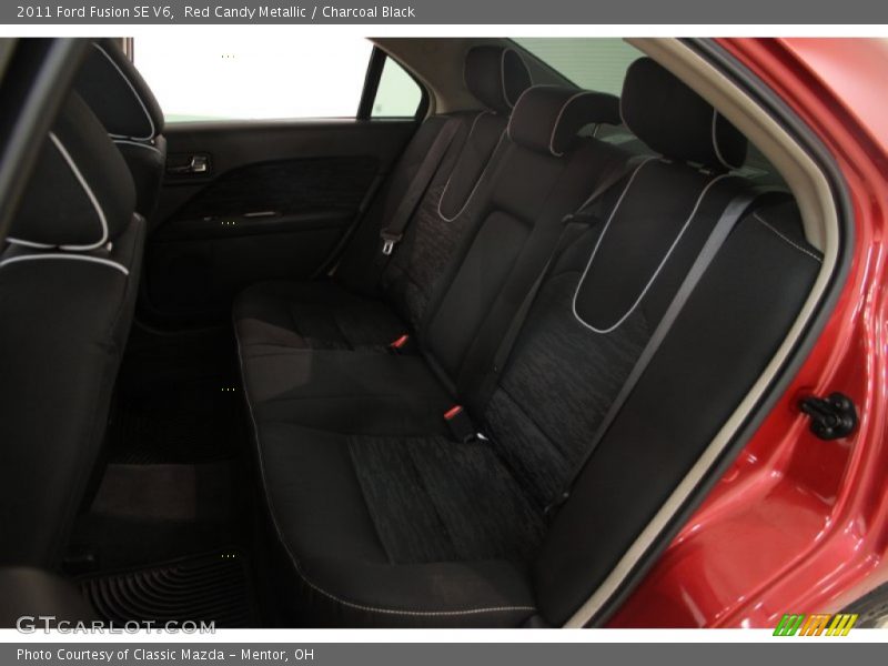 Red Candy Metallic / Charcoal Black 2011 Ford Fusion SE V6