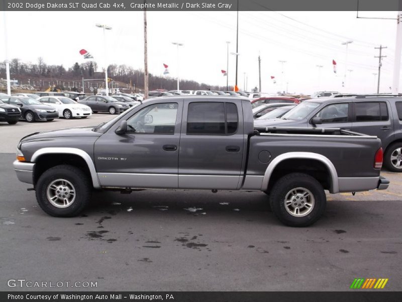  2002 Dakota SLT Quad Cab 4x4 Graphite Metallic