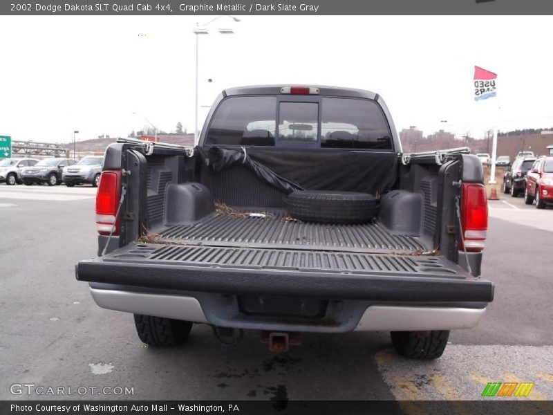 Graphite Metallic / Dark Slate Gray 2002 Dodge Dakota SLT Quad Cab 4x4