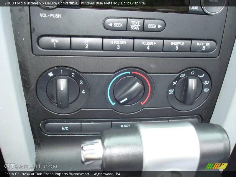 Windveil Blue Metallic / Light Graphite 2008 Ford Mustang V6 Deluxe Convertible