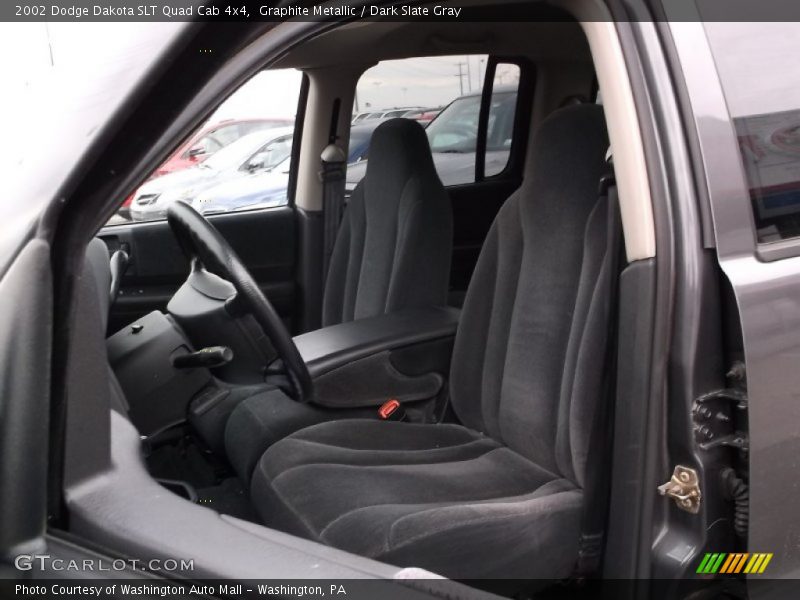 Graphite Metallic / Dark Slate Gray 2002 Dodge Dakota SLT Quad Cab 4x4