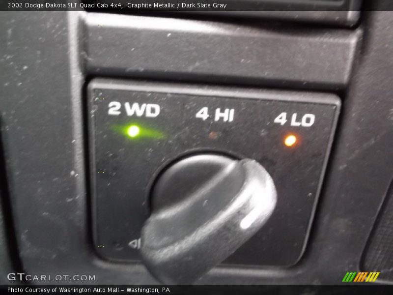 Graphite Metallic / Dark Slate Gray 2002 Dodge Dakota SLT Quad Cab 4x4
