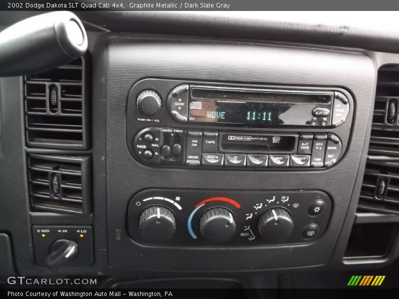 Graphite Metallic / Dark Slate Gray 2002 Dodge Dakota SLT Quad Cab 4x4