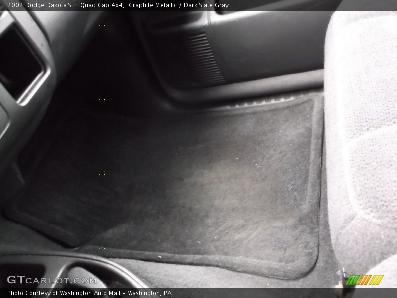Graphite Metallic / Dark Slate Gray 2002 Dodge Dakota SLT Quad Cab 4x4