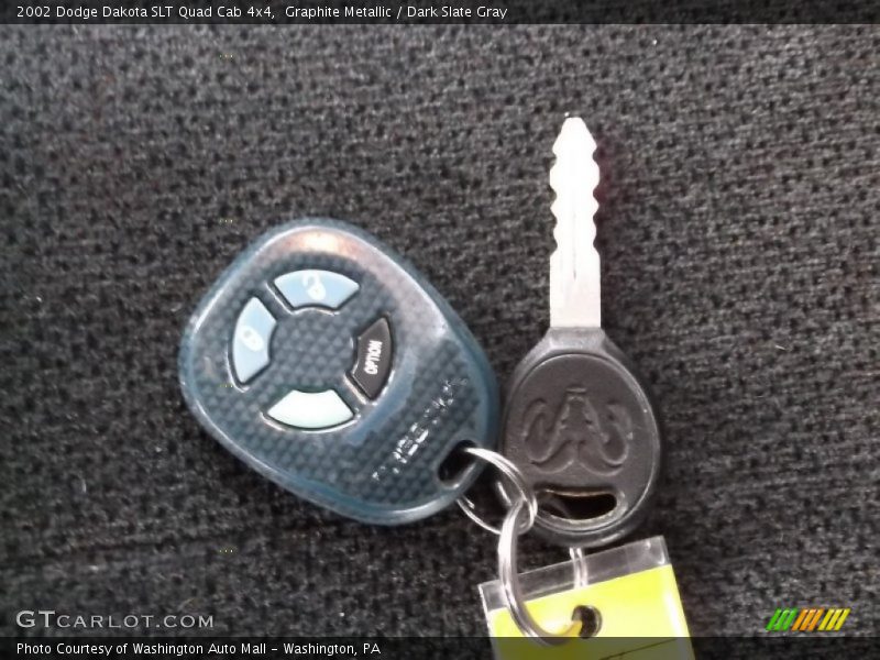Graphite Metallic / Dark Slate Gray 2002 Dodge Dakota SLT Quad Cab 4x4