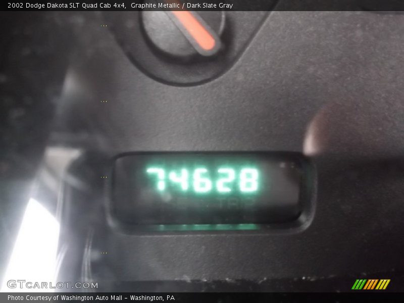 Graphite Metallic / Dark Slate Gray 2002 Dodge Dakota SLT Quad Cab 4x4