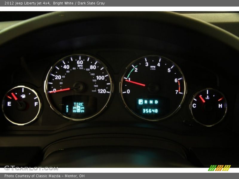Bright White / Dark Slate Gray 2012 Jeep Liberty Jet 4x4