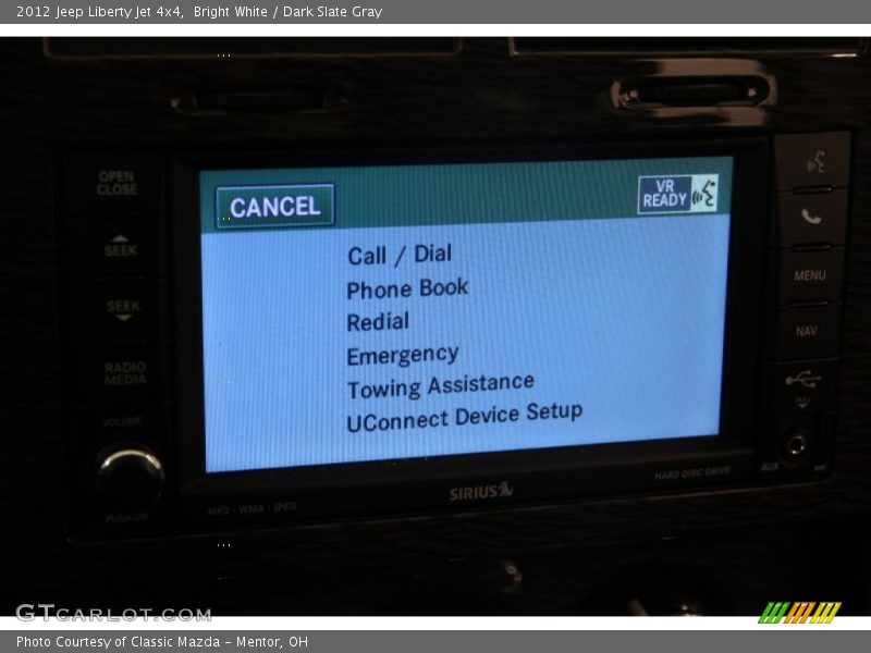 Bright White / Dark Slate Gray 2012 Jeep Liberty Jet 4x4