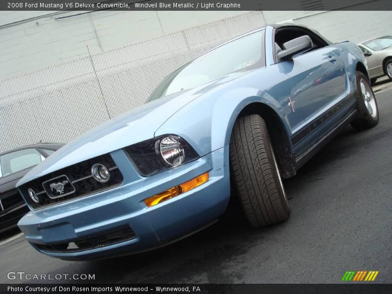 Windveil Blue Metallic / Light Graphite 2008 Ford Mustang V6 Deluxe Convertible