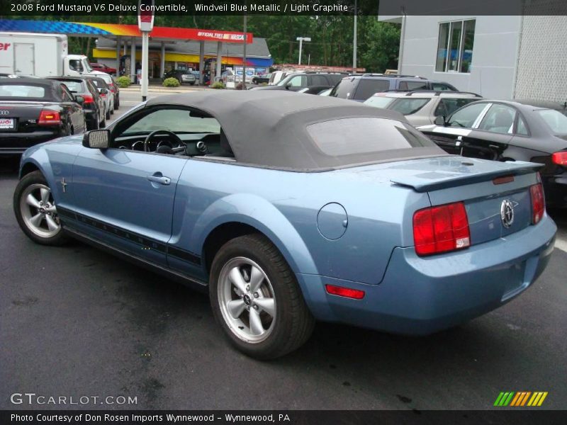 Windveil Blue Metallic / Light Graphite 2008 Ford Mustang V6 Deluxe Convertible