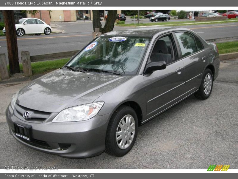 Magnesium Metallic / Gray 2005 Honda Civic LX Sedan