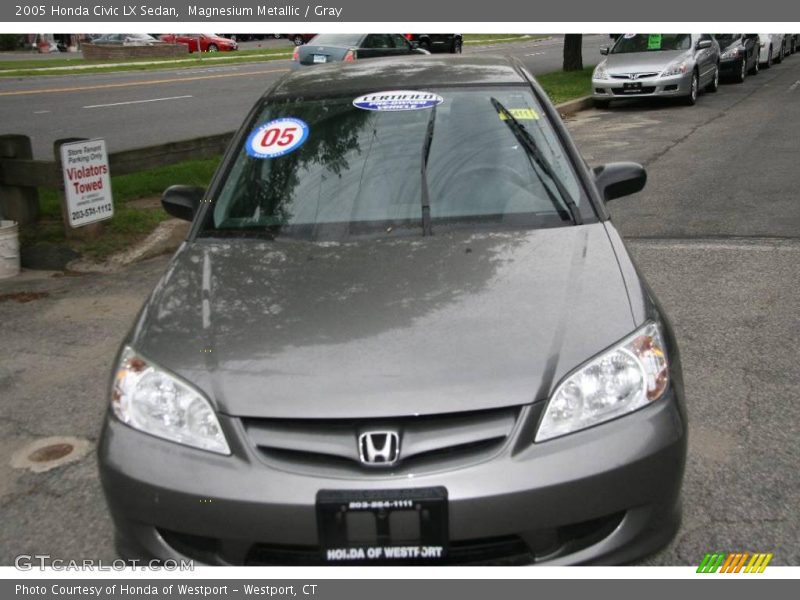 Magnesium Metallic / Gray 2005 Honda Civic LX Sedan
