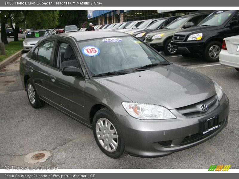 Magnesium Metallic / Gray 2005 Honda Civic LX Sedan