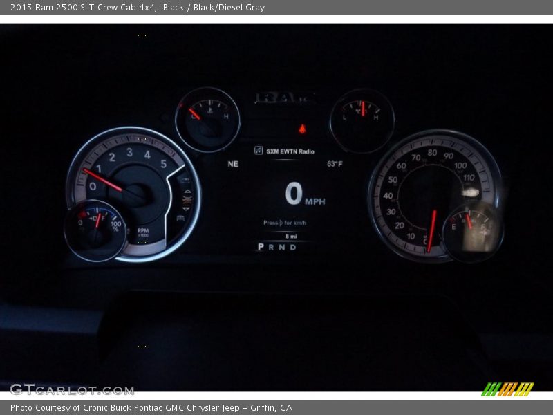 Black / Black/Diesel Gray 2015 Ram 2500 SLT Crew Cab 4x4