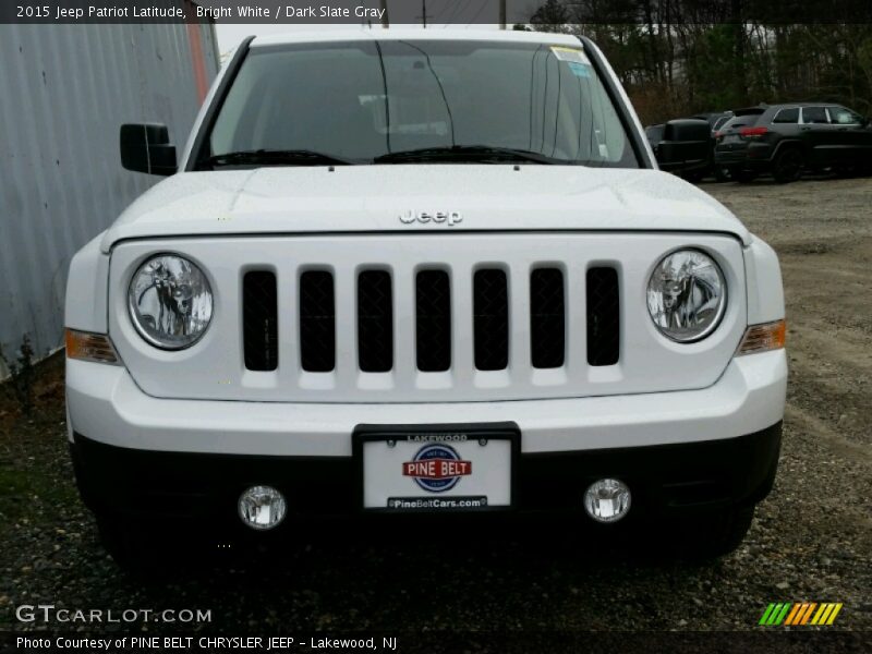 Bright White / Dark Slate Gray 2015 Jeep Patriot Latitude