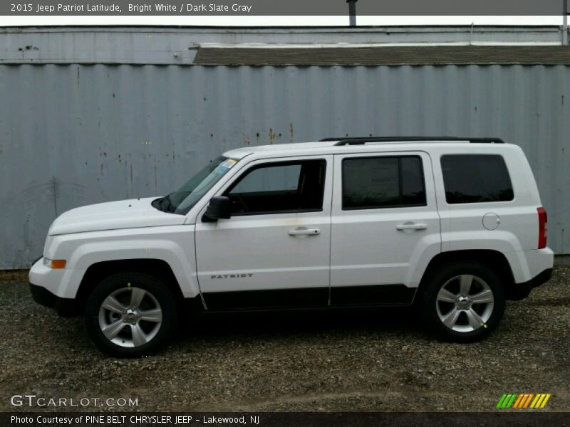 Bright White / Dark Slate Gray 2015 Jeep Patriot Latitude