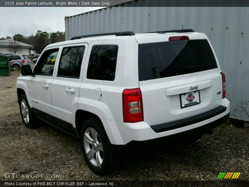 Bright White / Dark Slate Gray 2015 Jeep Patriot Latitude