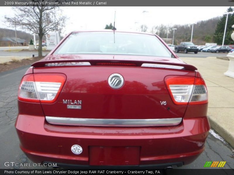 Vivid Red Metallic / Camel 2009 Mercury Milan V6 Premier