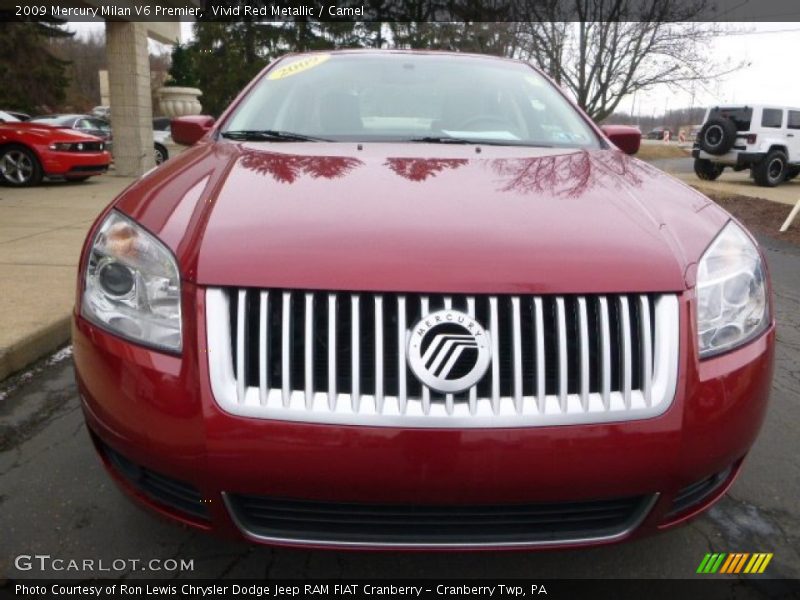 Vivid Red Metallic / Camel 2009 Mercury Milan V6 Premier