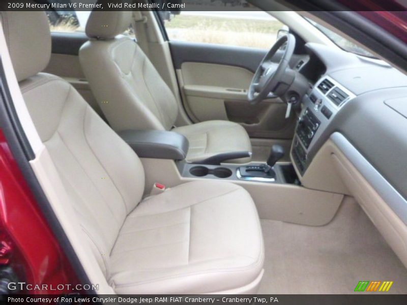 Vivid Red Metallic / Camel 2009 Mercury Milan V6 Premier
