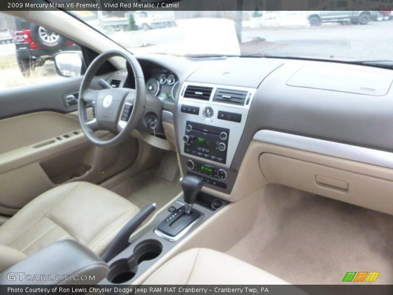 Vivid Red Metallic / Camel 2009 Mercury Milan V6 Premier