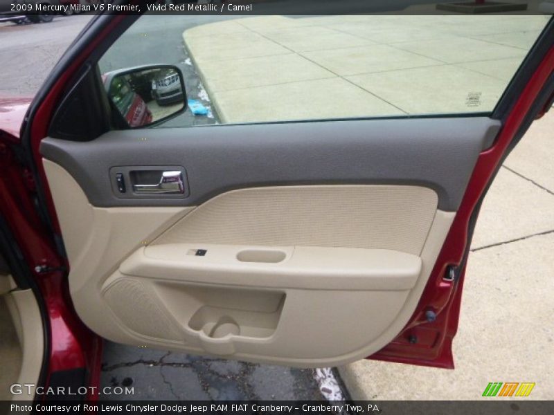 Vivid Red Metallic / Camel 2009 Mercury Milan V6 Premier