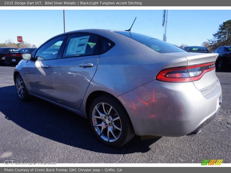 Billet Silver Metallic / Black/Light Tungsten Accent Stitching 2015 Dodge Dart SXT