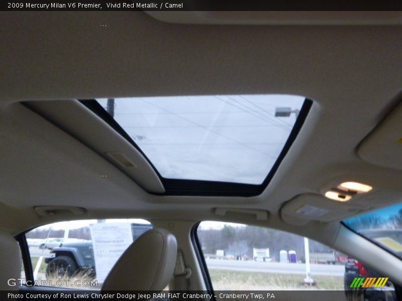 Vivid Red Metallic / Camel 2009 Mercury Milan V6 Premier