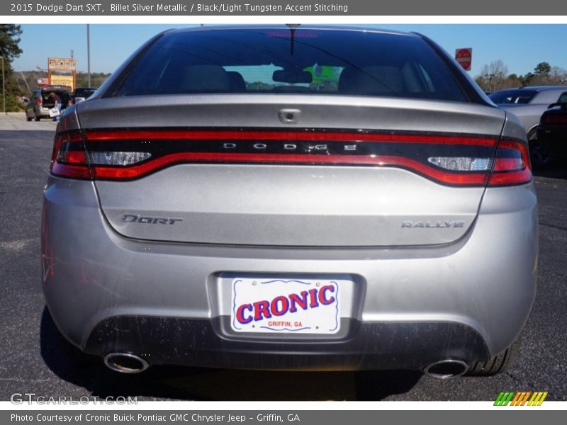 Billet Silver Metallic / Black/Light Tungsten Accent Stitching 2015 Dodge Dart SXT