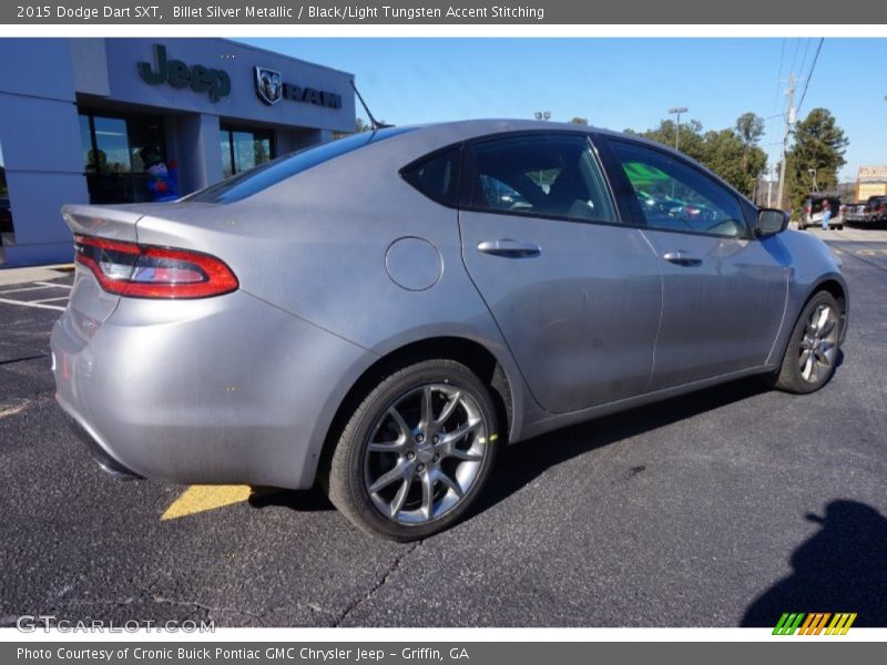 Billet Silver Metallic / Black/Light Tungsten Accent Stitching 2015 Dodge Dart SXT