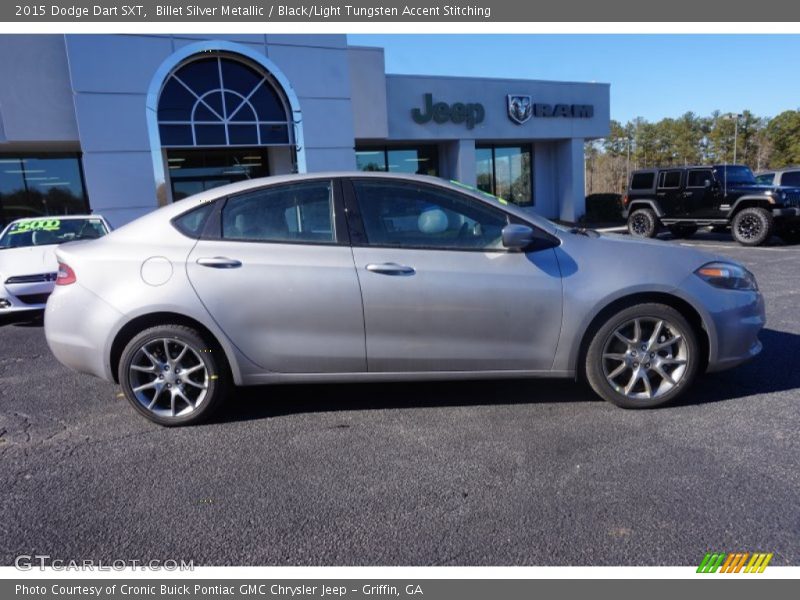Billet Silver Metallic / Black/Light Tungsten Accent Stitching 2015 Dodge Dart SXT