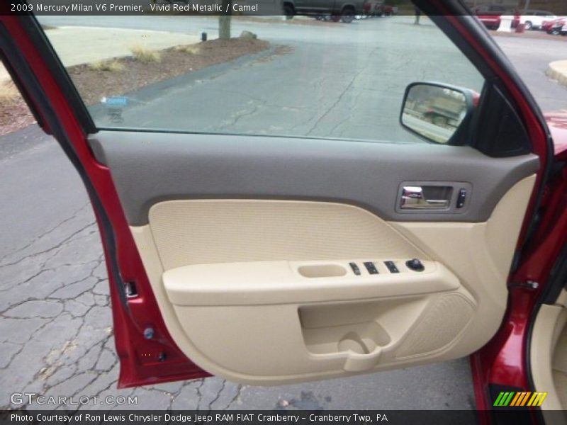Vivid Red Metallic / Camel 2009 Mercury Milan V6 Premier