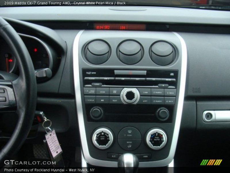 Crystal White Pearl Mica / Black 2009 Mazda CX-7 Grand Touring AWD