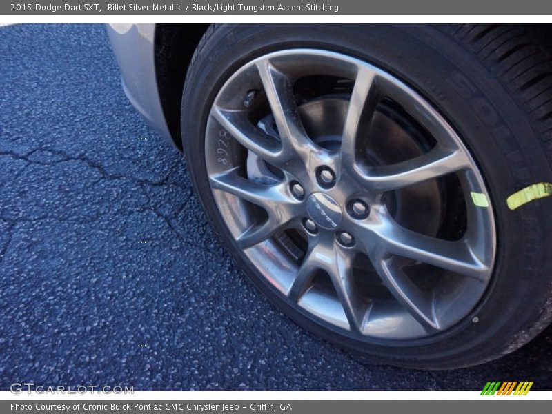 Billet Silver Metallic / Black/Light Tungsten Accent Stitching 2015 Dodge Dart SXT