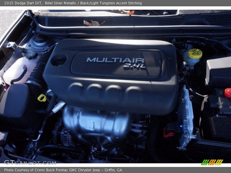 Billet Silver Metallic / Black/Light Tungsten Accent Stitching 2015 Dodge Dart SXT