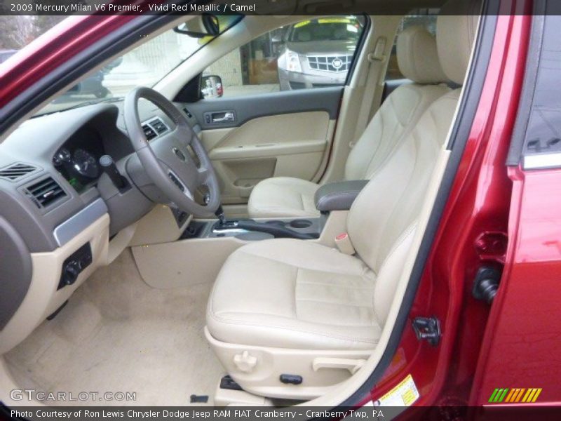 Vivid Red Metallic / Camel 2009 Mercury Milan V6 Premier