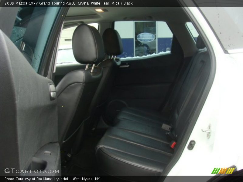 Crystal White Pearl Mica / Black 2009 Mazda CX-7 Grand Touring AWD