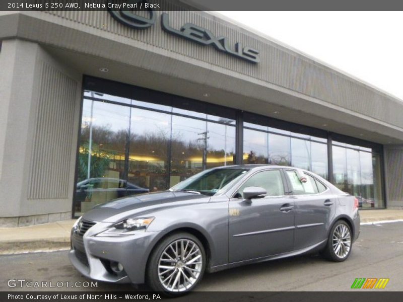 Nebula Gray Pearl / Black 2014 Lexus IS 250 AWD