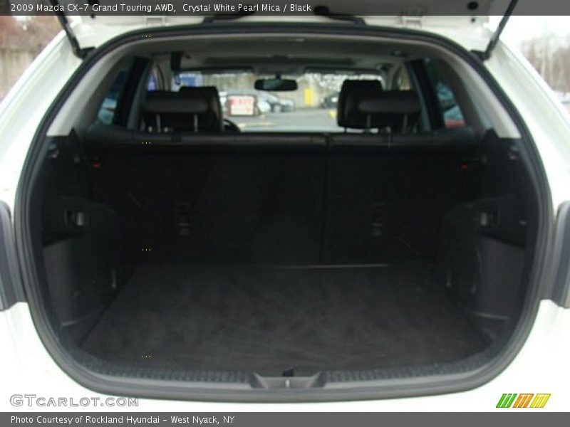 Crystal White Pearl Mica / Black 2009 Mazda CX-7 Grand Touring AWD