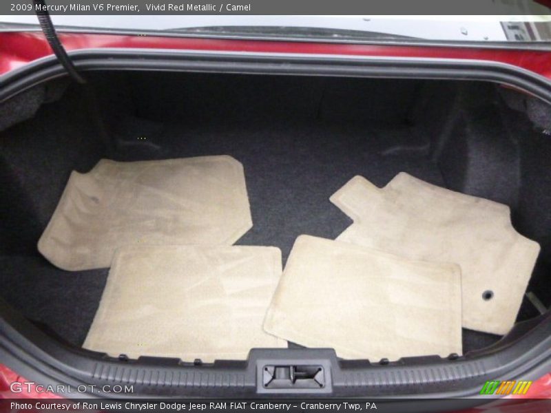 Vivid Red Metallic / Camel 2009 Mercury Milan V6 Premier