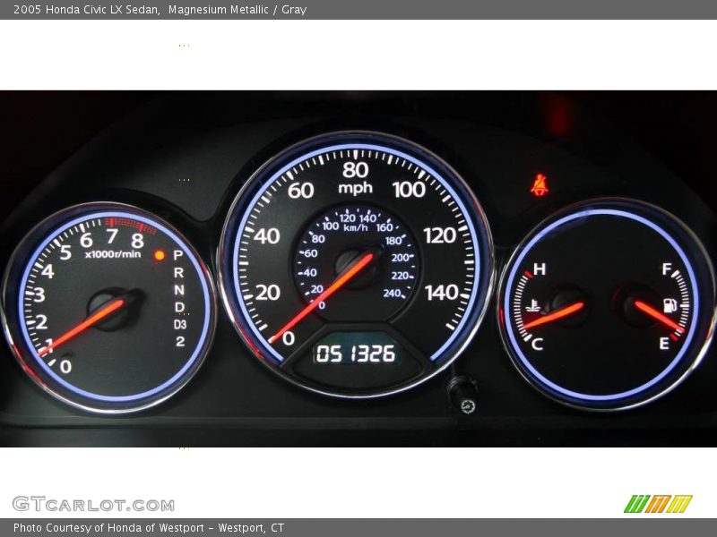 Magnesium Metallic / Gray 2005 Honda Civic LX Sedan