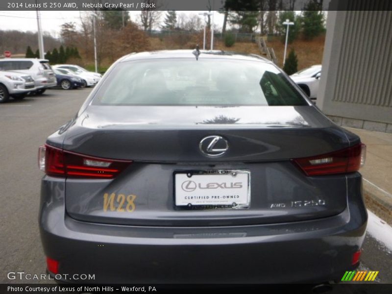 Nebula Gray Pearl / Black 2014 Lexus IS 250 AWD