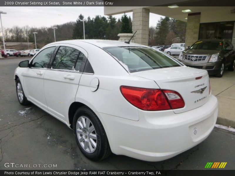 Stone White / Dark Slate Gray 2009 Chrysler Sebring LX Sedan