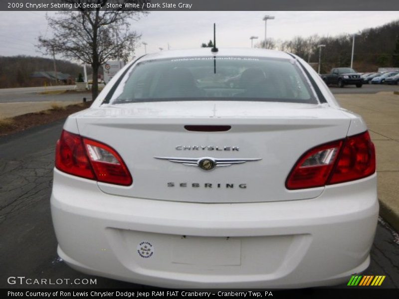 Stone White / Dark Slate Gray 2009 Chrysler Sebring LX Sedan