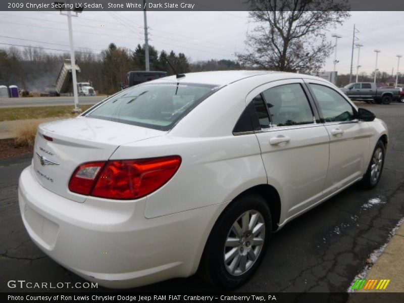 Stone White / Dark Slate Gray 2009 Chrysler Sebring LX Sedan